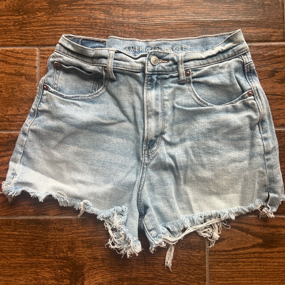 American Eagle Cut Off Stretchy Jean Shorts, Size:6